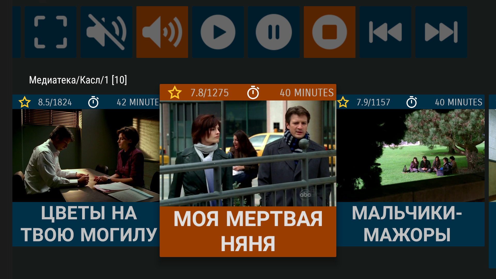 VLC Android-TV remote - screencap Media List 2